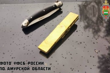 Вес чистого золота в слитке превысил 400 граммов УФСБ России по Амурской области