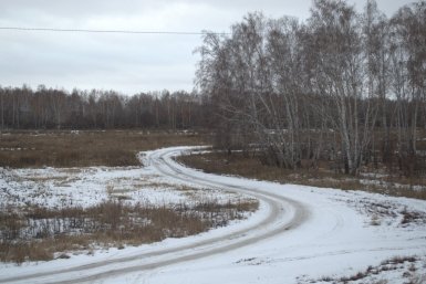 Зима, Омская область, трасса Евгений Овдеенко, ИА OmskMedia