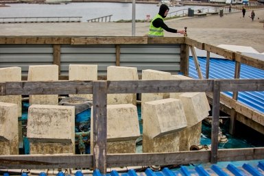 Специалисты приступили к расконсервации фонтана на набережной Спортивной гавани Дмитрий Осипчук, ИА PrimaMedia