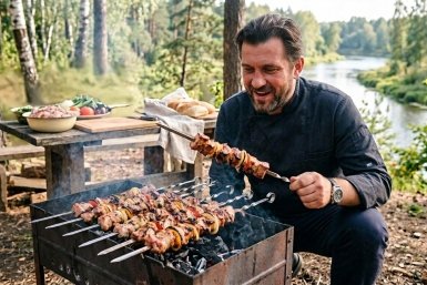Готовлю "тот самый" шашлык - без соуса и лишних специй по рецепту Ивлева: сочное мясо с идеальной прожаркой