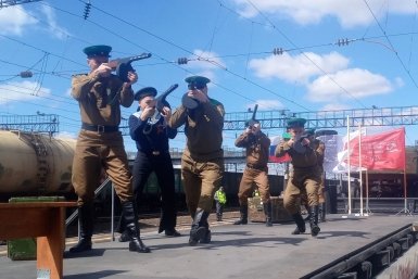 Ретропоезд &quotПобеда&quot пресс-службы ЗабЖД