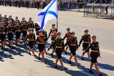 Военный парад в честь Дня Победы во Владивостоке Яна Гайдук, ИА PrimaMedia