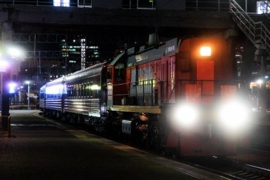 вагон, поезд, перрон, тепловоз, состав Евгений  Кулешов, ИА PrimaMedia.ru