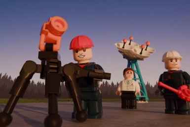 Конструктор в стиле LEGO посвящен амурскому космодрому Восточный скриншот видео - телеграм-канал &quotРоскосмос&quot (16+)