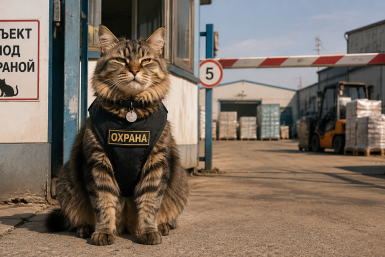 Не мяукают, а караулят: 5 котов, что не подпустят чужака к двери - лучше сторожевой собаки Создано при помощи ИИ