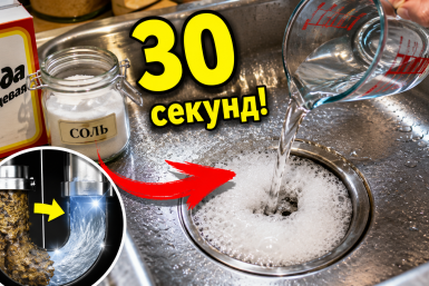 Засор в раковине улетит за 30 секунд без химии и вантуза: 1 комбинация из кухонного шкафа – лайфхак
