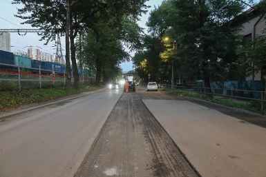 Дорожники заасфальтировали 1800 &quotквадратов&quot за ночь на Фадеева во Владивостоке Татьяна Меель, администрация Владивостока