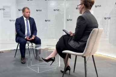 Станислав Тывес в студии РБК на ВЭФ 2026 предоставлено пресс-службой банка
