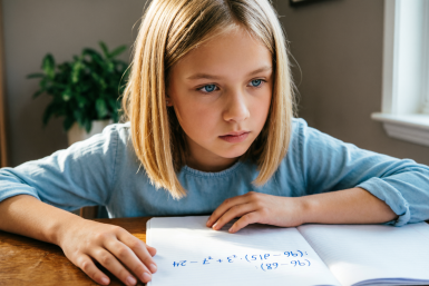 Скобки, степени и деление: решите пример (96 − 68) : (19 − 15) · 3² + 7² − 24 без калькулятора