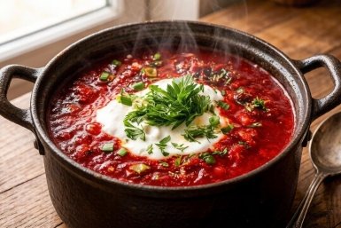 Борщ за 15 минут - легко: сварила наваристый суп, как шеф учил - вкуснее, чем ваша бабушка готовит сгенерировано с помощью ИИ