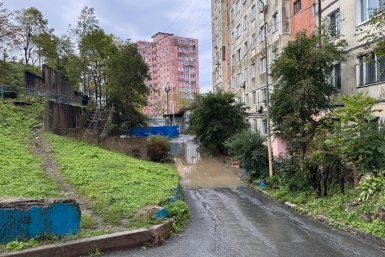 Последствия ливня во Владивостоке Яна Гайдук, ИА PrimaMedia