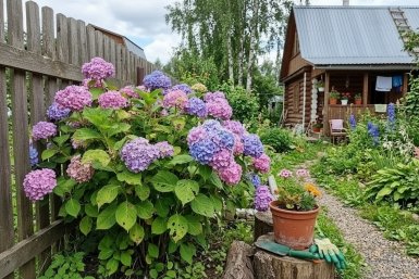 Были тощие метлы, а станут огромные шапки: 1 проверенный способ обновить старую гортензию