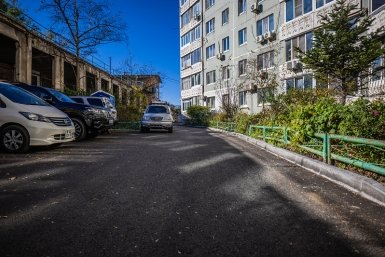 Новые придомовые дороги появились у жителей Союзной и Борисенко во Владивостоке Владимир Нестеров, администрация Владивостока