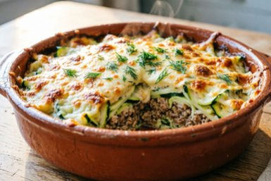 Больше никакой жарки котлет: запеканка с кабачком и курицей - идеальный ужин