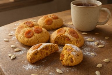 Осеннее волшебство в каждой крошке: мягкое тыквенное печенье с курагой - никакой возни с тестом