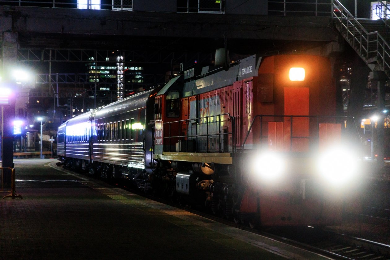 вагон, поезд, перрон, тепловоз, состав Евгений  Кулешов, ИА PrimaMedia.ru