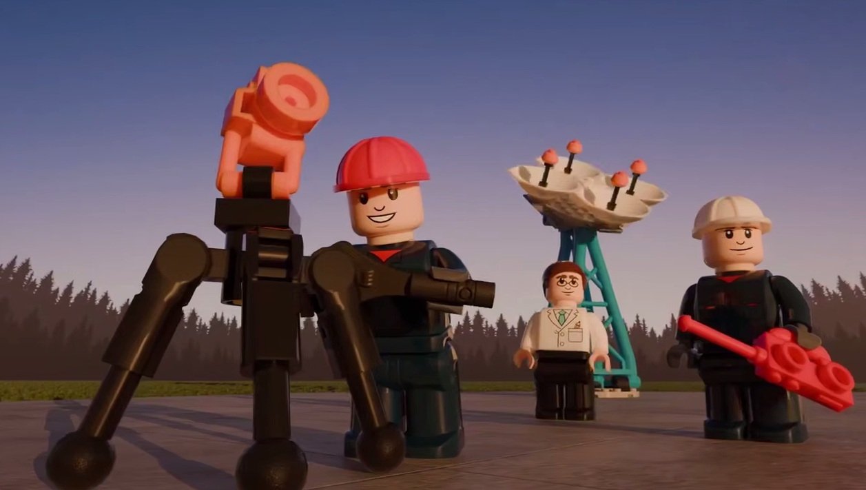 Конструктор в стиле LEGO посвящен амурскому космодрому Восточный скриншот видео - телеграм-канал &quotРоскосмос&quot (16+)