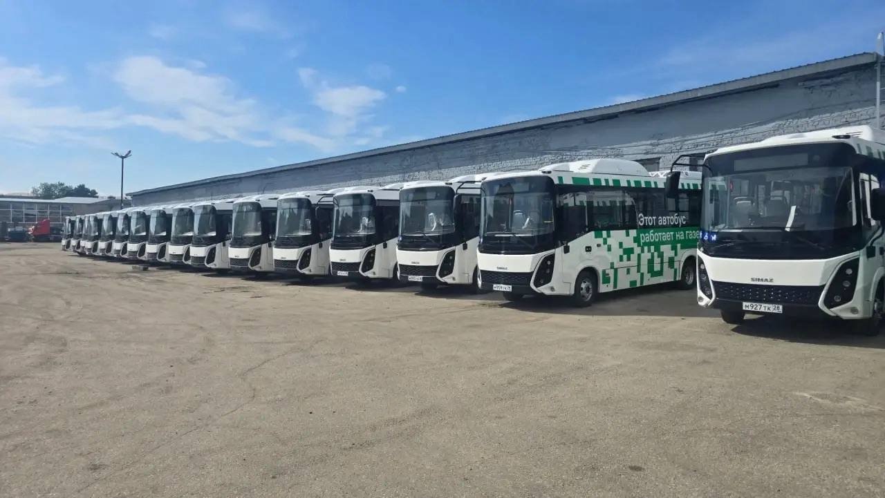 Автобус на газе Пресс-служба администрации Благовещенска