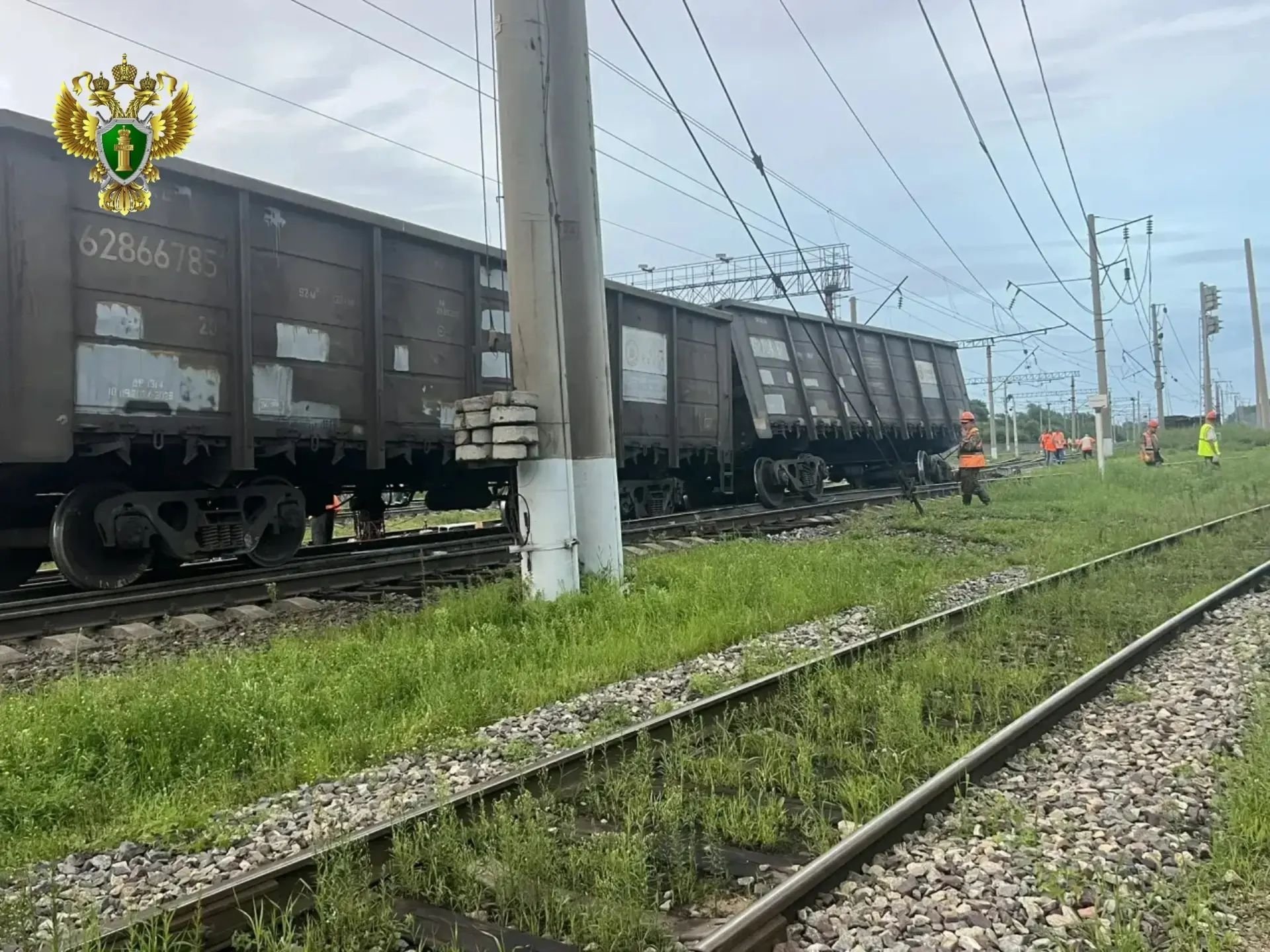 Грузовой поезд сошел с рельсов в Амурской области Прокуратура региона