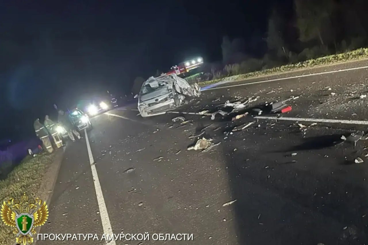 Два человека погибли на месте аварии с тремя автомобилями прокуратура Амурской области