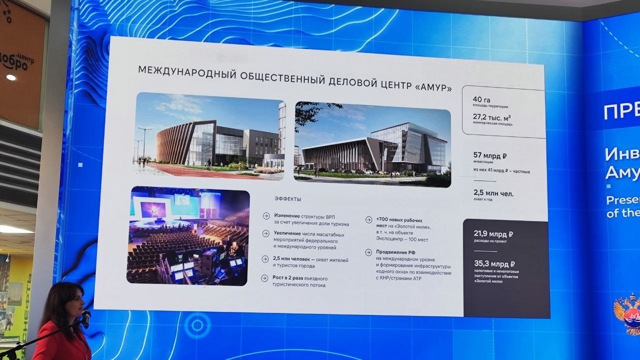 В Благовещенске заложили фундамент международного делового центра ИА PriamurMedia