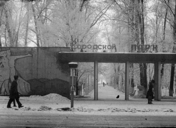Центральные ворота в городской парк в Благовещенске